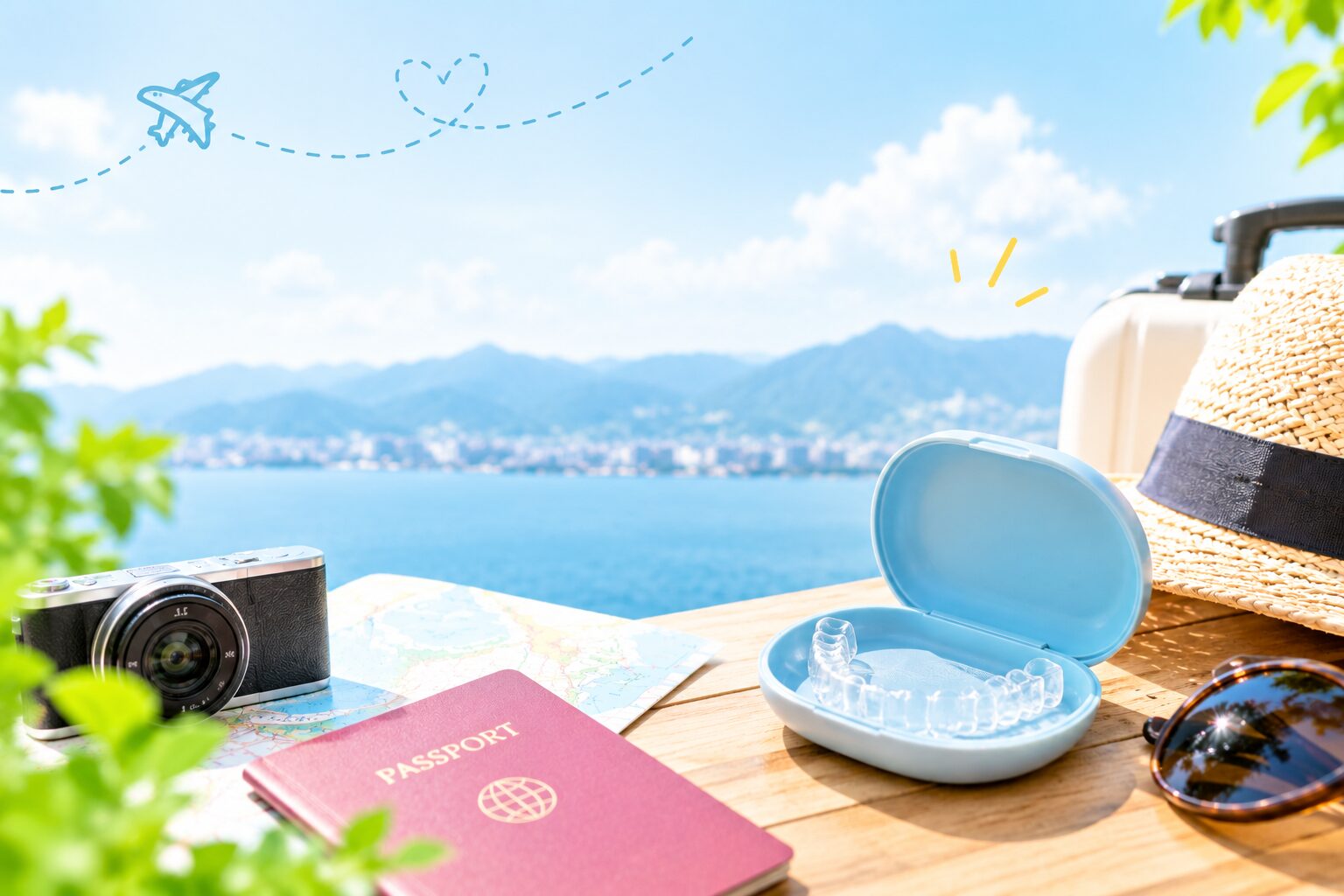 マウスピース矯正中の旅行、どうする？外出先での気を付けたいポイント